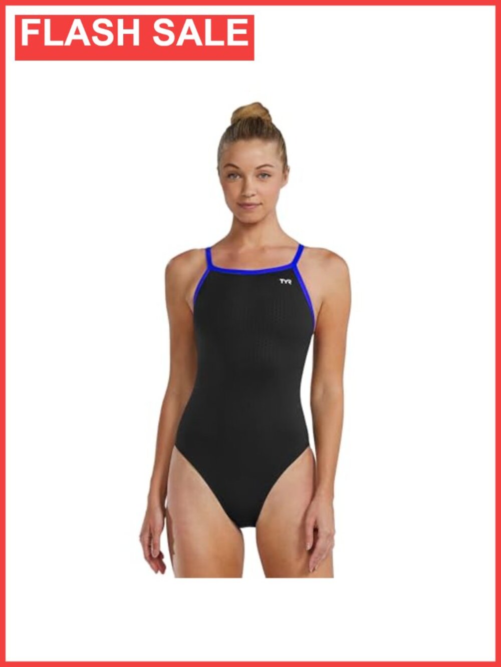 Durable Chlorine-Resistant One-Piece Competitive Swimsuit with Keyhole Back